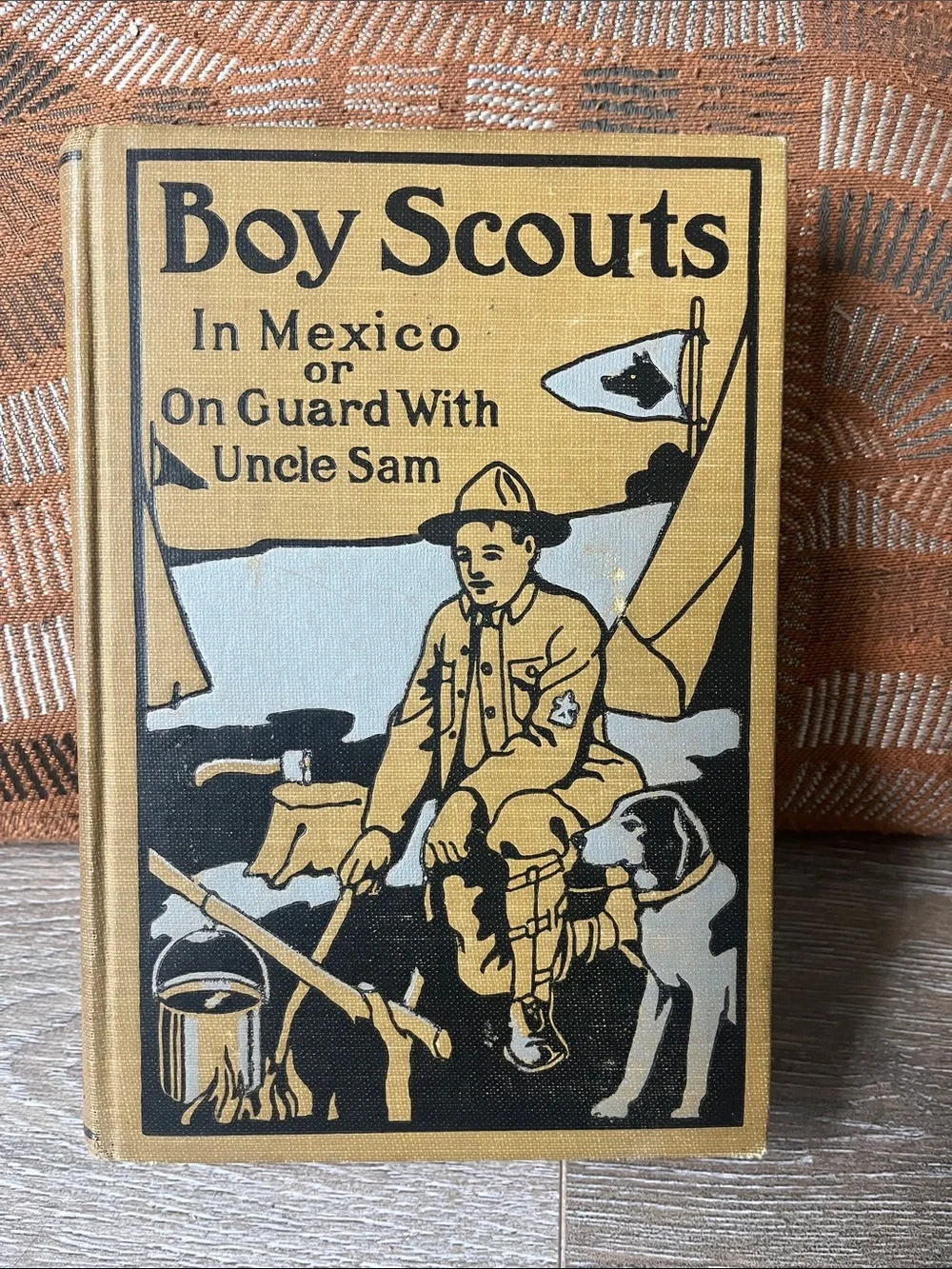 Boy Scouts Vintage Hardcover Book - Yellow & Black Cover 1911